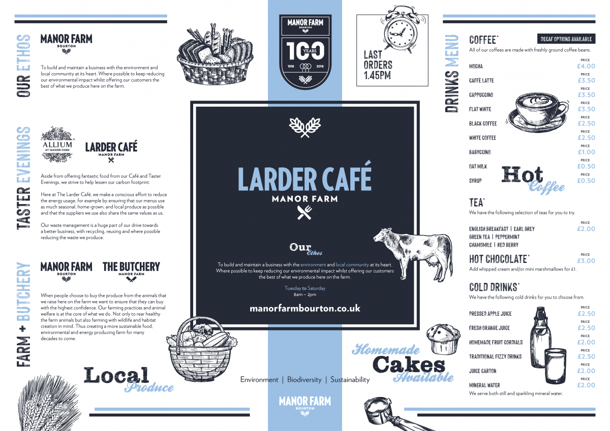 The Larder Cafe Menu